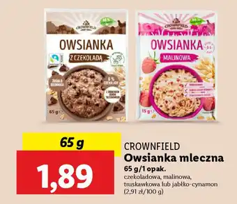 Lidl CROWNFIELD Owsianka mleczna oferta