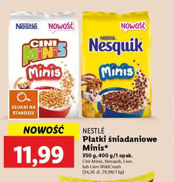 Lidl NESTLÉ Płatki śniadaniowe Minis oferta