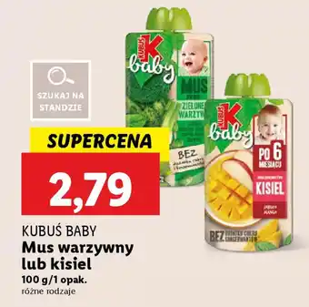 Lidl Kubuś baby Mus warzywny lub kisiel oferta