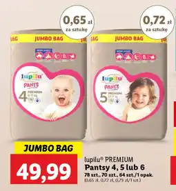 Lidl Lupilu premium pantsy 4, 5 lub 6 oferta