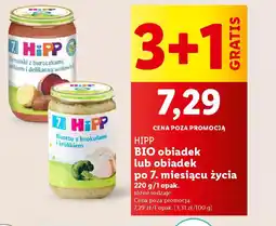 Lidl HIPP BIO obiadek lub obiadek po 7. miesiącu życia oferta