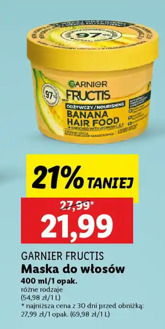 Lidl GARNIER FRUCTIS Maska do włosów oferta