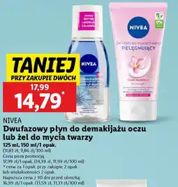 Lidl NIVEA Dwufazowy płyn do demakijażu oczu oferta