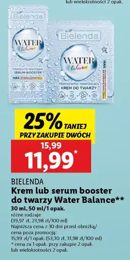 Lidl BIELENDA Krem lub serum booster Water Balance oferta