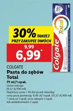 Lidl COLGATE Pasta do zębów Total oferta