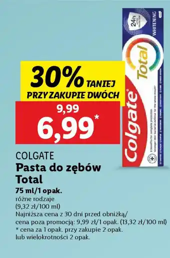 Lidl COLGATE Pasta do zębów Total oferta