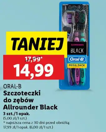 Lidl ORAL-B Szczoteczki do zębów Allrounder Black oferta