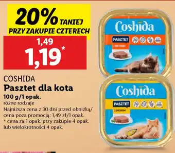 Lidl COSHIDA Pasztet dla kota oferta