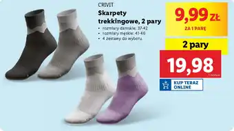 Lidl CRIVIT Skarpety trekkingowe oferta