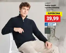 Lidl LIVERGY Sweter męski z grubej dzianiny oferta