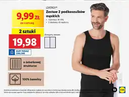 Lidl LIVERGY Zestaw 2 podkoszulków męskich oferta