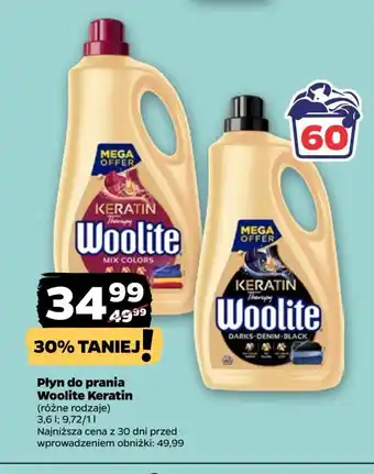 Netto Płyn do prania dark Woolite Keratin oferta