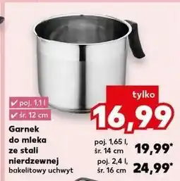 Kaufland Garnek do mleka 16 cm oferta