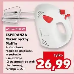 Kaufland Mikser ręczny muffin Esperanza oferta