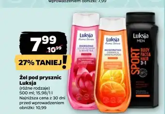 Netto Żel pod prysznic sport Luksja Men oferta