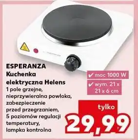 Kaufland Kuchenka elektryczna st. helens Esperanza oferta