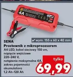 Kaufland Prostownik z mikroprocesorem i wyświetlaczem 12v 4a Sena oferta