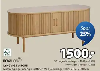 JYSK LYNGVIG TV-BORD oferta