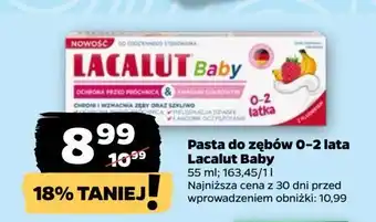 Netto Pasta do zębów 0-2 Lacalut Baby oferta