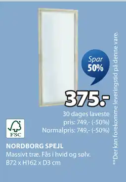 JYSK NORDBORG SPEJL oferta