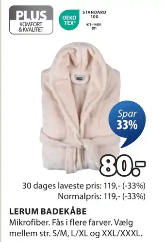 JYSK LERUM BADEKÅBE oferta