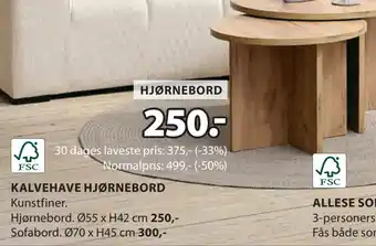 JYSK KALVEHAVE HJØRNEBORD oferta