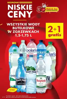 Biedronka Wody butelkowe w zgrzewkach 1.5-1.75l oferta