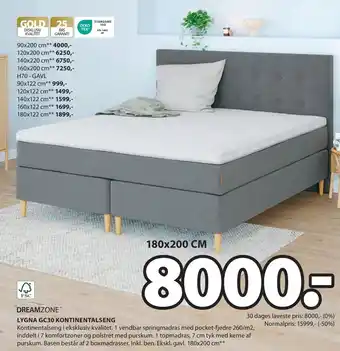 JYSK LYGNA GC30 KONTINENTALSENG oferta