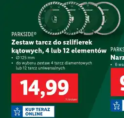 Lidl PARKSIDE Zestaw tarcz do szlifierek kątowych oferta