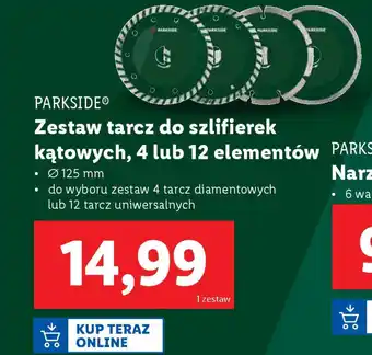 Lidl PARKSIDE Zestaw tarcz do szlifierek kątowych oferta