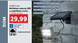 Lidl LIVARNO home Reflektor solarny LED z czujnikiem ruchu oferta