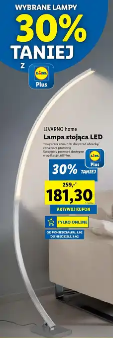 Lidl LIVARNO home Lampa stojąca LED oferta