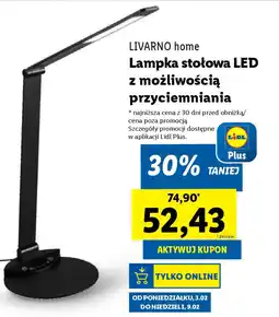 Lidl LIVARNO home Lampka stołowa LED z możliwością oferta