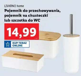 Lidl LIVARNO home Pojemnik do przechowywania, pojemnik na chusteczki lub szczotka do WC oferta