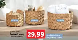 Lidl LIVARNO home Zestaw 3 koszy oferta