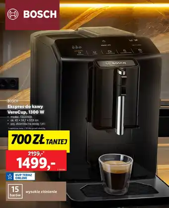 Lidl BOSCH Ekspres do kawy VeroCup, 1300 W oferta