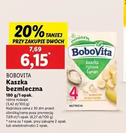 Lidl Kaszka ryżowa bananowa Bobovita oferta