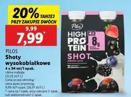 Lidl Shot owoce leśnie PILOS HIGH PROTEIN oferta