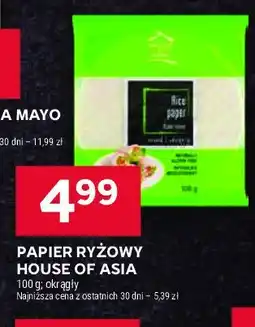 Stokrotka Papier ryżowy okrągły House of asia oferta