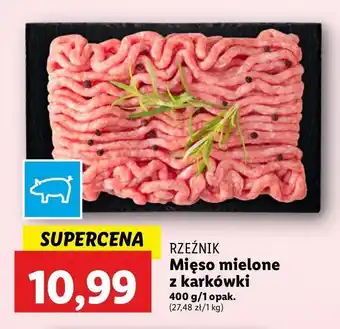 Lidl Mięso mielone wieprozwe z karkówki Rzeźnik codzienna dostawa oferta