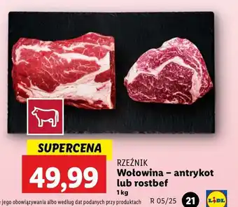 Lidl Stek z antrykotu wołowego Rzeźnik codzienna dostawa oferta