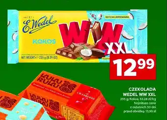 Stokrotka Czekolada mleczna kokosowa E. wedel ww oferta