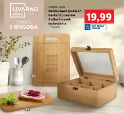 Lidl LIVARNO home Bambusowe pudełko, deska lub zestaw desek do krojenia oferta