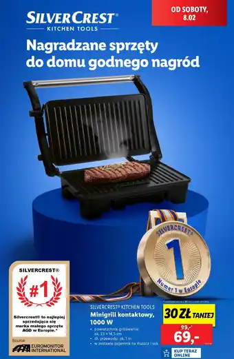 Lidl SILVERCREST KITCHEN TOOLS Minigrill kontaktowy oferta