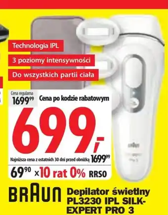 Media Expert Depilator świetlny Braun oferta