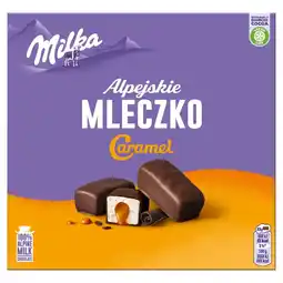 Topaz Milka Alpejskie Mleczko Pianka o smaku waniliowym z nadzieniem karmelowym 350 g oferta