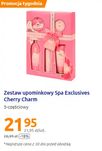 Action Zestaw upominkowy Spa Exclusives Cherry Charms oferta