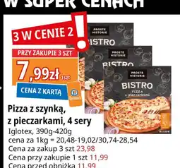 E.Leclerc Pizza cztery sery Iglotex Proste Historie Bistro oferta