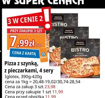 E.Leclerc Pizza cztery sery Iglotex Proste Historie Bistro oferta