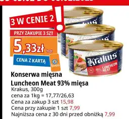 E.Leclerc Konserwa luncheon meat Krakus Animex oferta